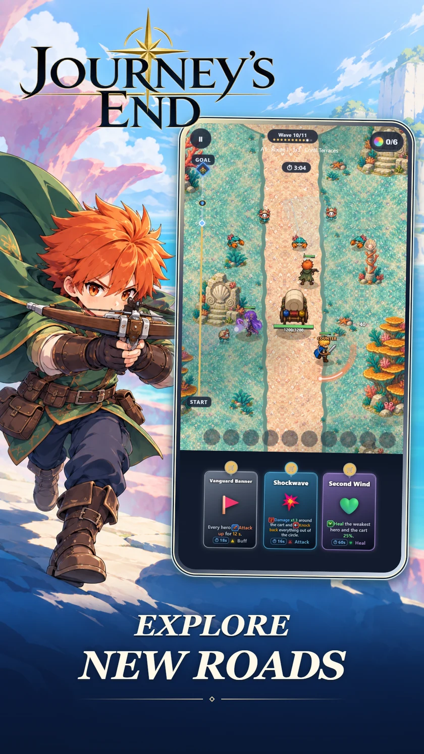 Explore New Roads — a rogue and a battle along an icy road.