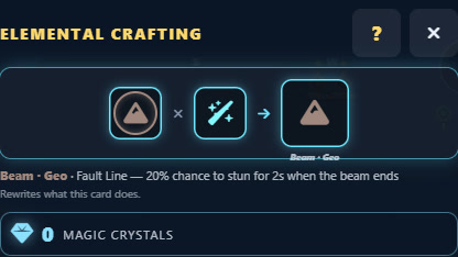 Two elemental powers fusing into a super element